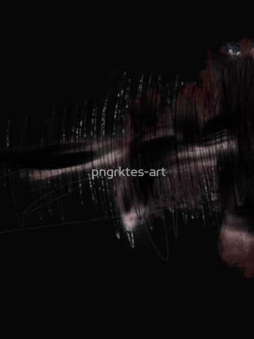 "Whispers of the Unknown" - Dark Modern Painting by pngrktes-art T-Shirts, Hoodie, Sweatshirt | BlankRebels.com (Image 2)