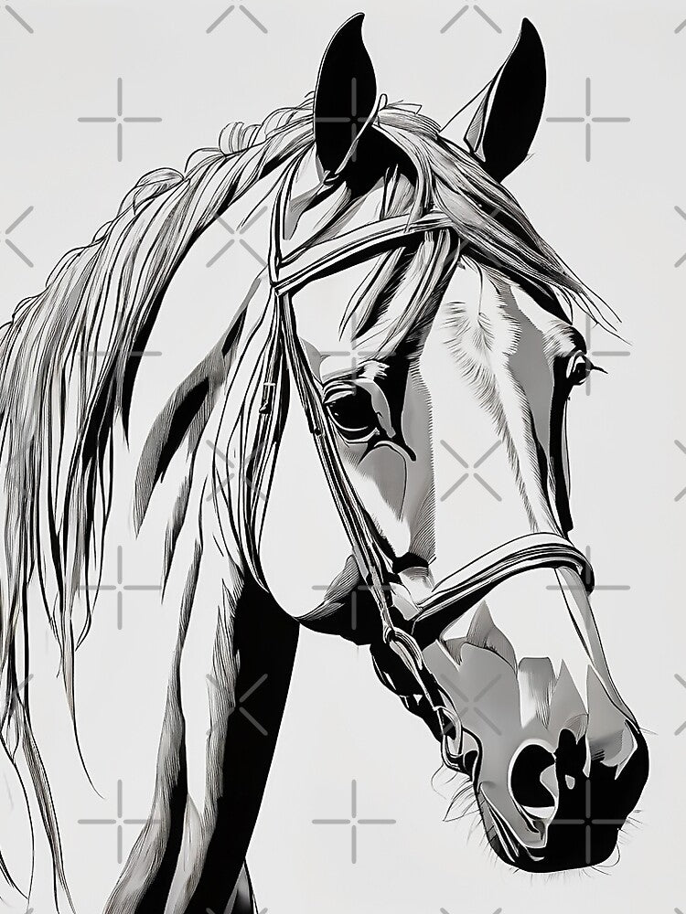 Horse Sketch Drawing by Bunmigraphics T-Shirts, Hoodie, Sweatshirt | BlankRebels.com (Image 2)
