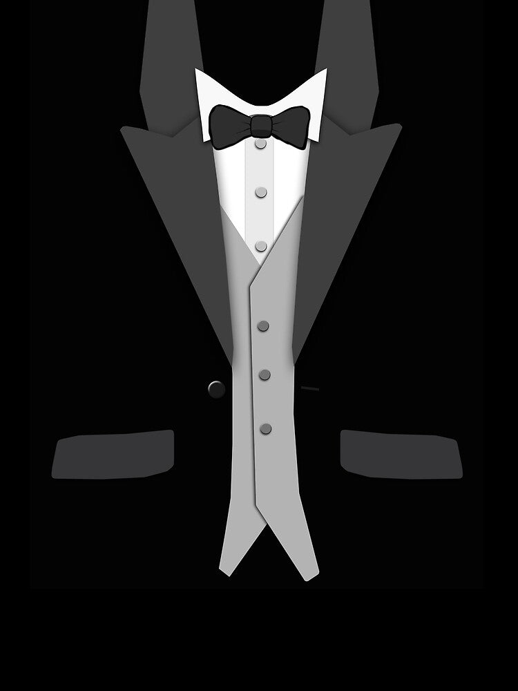 Black Tuxedo Bowtie and Vest by Jerry Lambert T-Shirts, Hoodie, Sweatshirt | BlankRebels.com (Image 2)