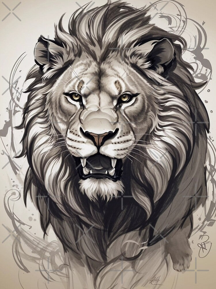 Majestic Lion in Sketch Style A by Vitalka-uk T-Shirts, Hoodie, Sweatshirt | BlankRebels.com (Image 2)