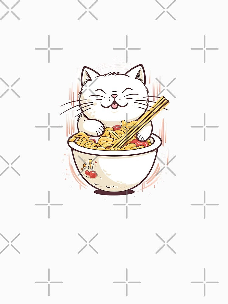 Cat and Ramen by Gugacz T-Shirts, Hoodie, Sweatshirt | BlankRebels.com (Image 2)
