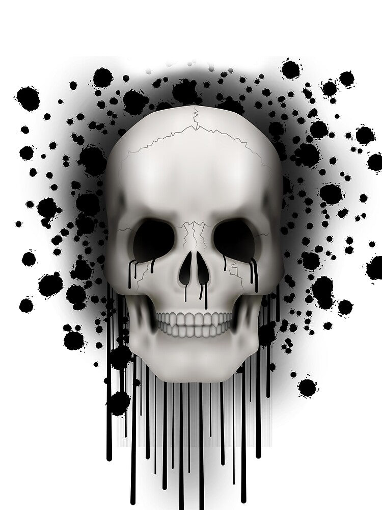 Skull (splatter & drips) by Jeremy Crotty T-Shirts, Hoodie, Sweatshirt | BlankRebels.com (Image 2)