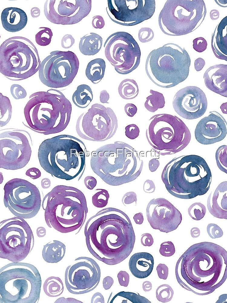 Floral Pattern #7 | Original Purple by RebeccaFlaherty T-Shirts, Hoodie, Sweatshirt | BlankRebels.com (Image 2)