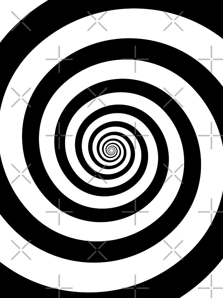 Hypnotic Black and White Swirl by Sparkle-Moth T-Shirts, Hoodie, Sweatshirt | BlankRebels.com (Image 2)