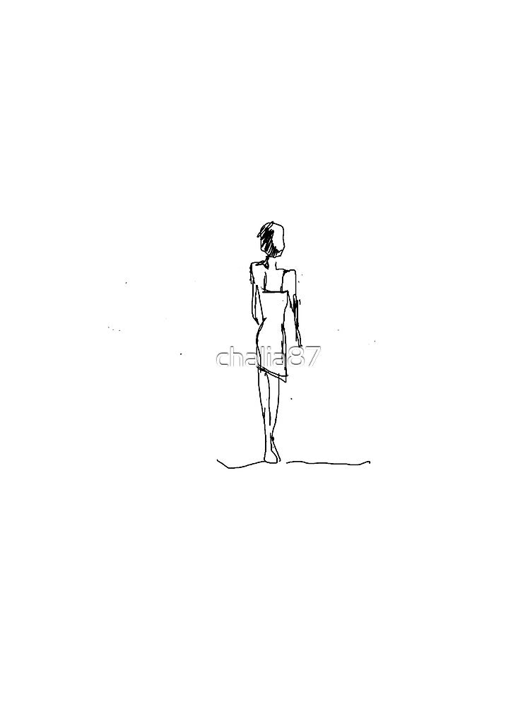 Minimal body - sketch woman by chalia87 T-Shirts, Hoodie, Sweatshirt | BlankRebels.com (Image 2)