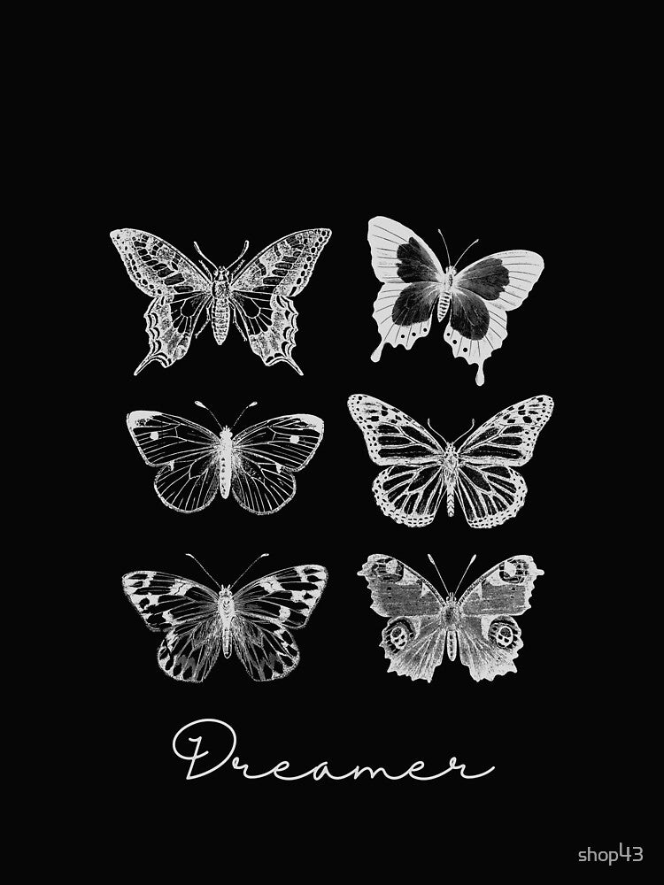 dreamer butterfly y2k by shop43 T-Shirts, Hoodie, Sweatshirt | BlankRebels.com (Image 2)