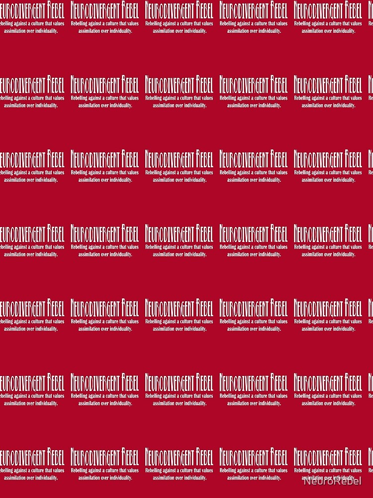 Neurodivergent Rebel - Red by NeuroRebel T-Shirts, Hoodie, Sweatshirt | BlankRebels.com (Image 2)