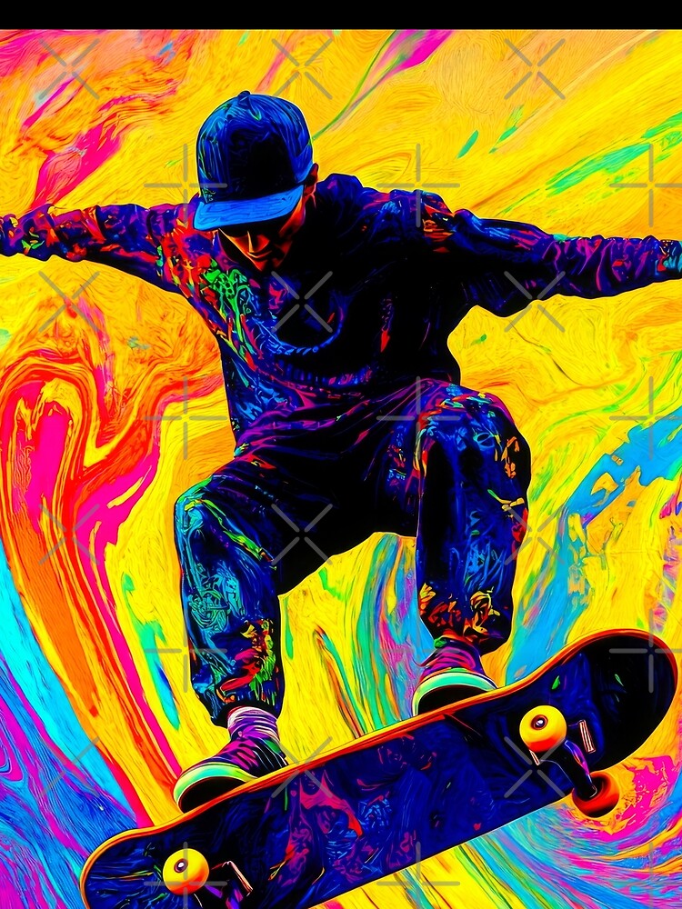 Skateboard Through Colors by Store With Cool Stuff T-Shirts, Hoodie, Sweatshirt | BlankRebels.com (Image 2)