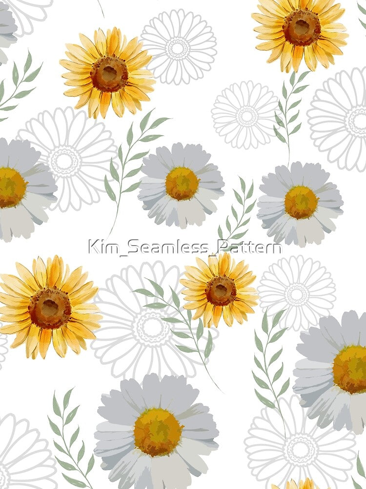 Flower Pattern by Kim_Seamless_Pattern T-Shirts, Hoodie, Sweatshirt | BlankRebels.com (Image 2)