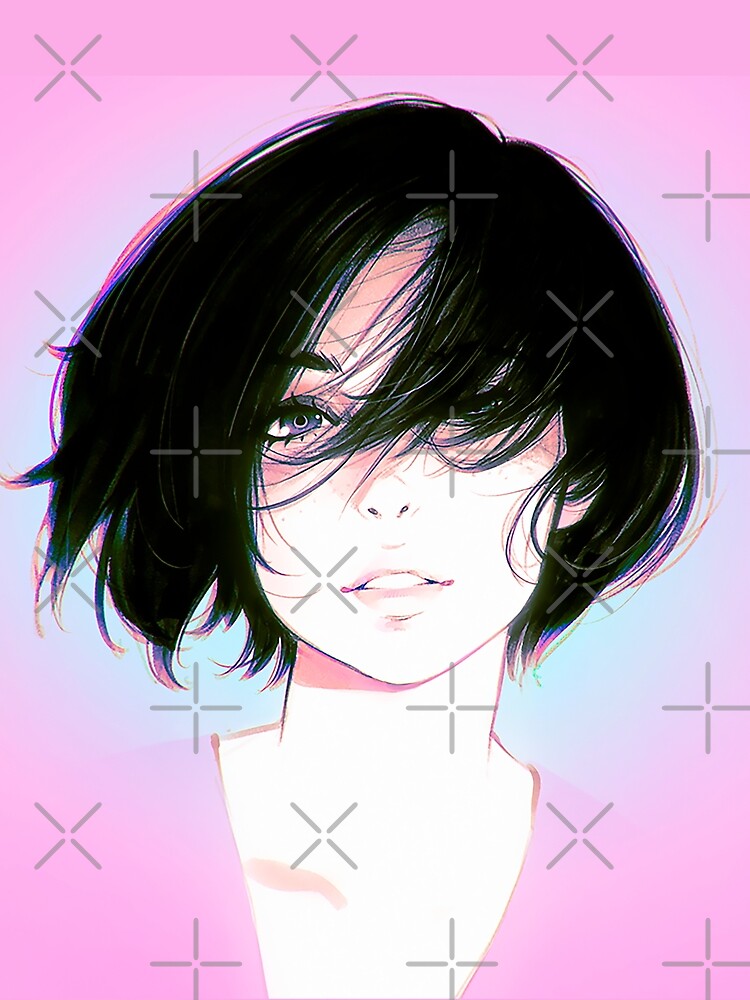 A Look At Her Smile - Girl Draw - Manga Style by KrowsDigital T-Shirts, Hoodie, Sweatshirt | BlankRebels.com (Image 2)