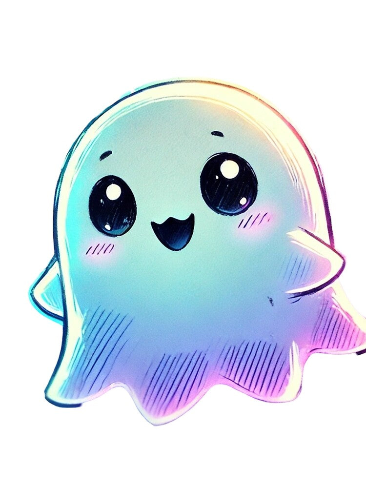 A sketch of a cute ghost in anime style as requested. by MYSTAYA T-Shirts, Hoodie, Sweatshirt | BlankRebels.com (Image 2)