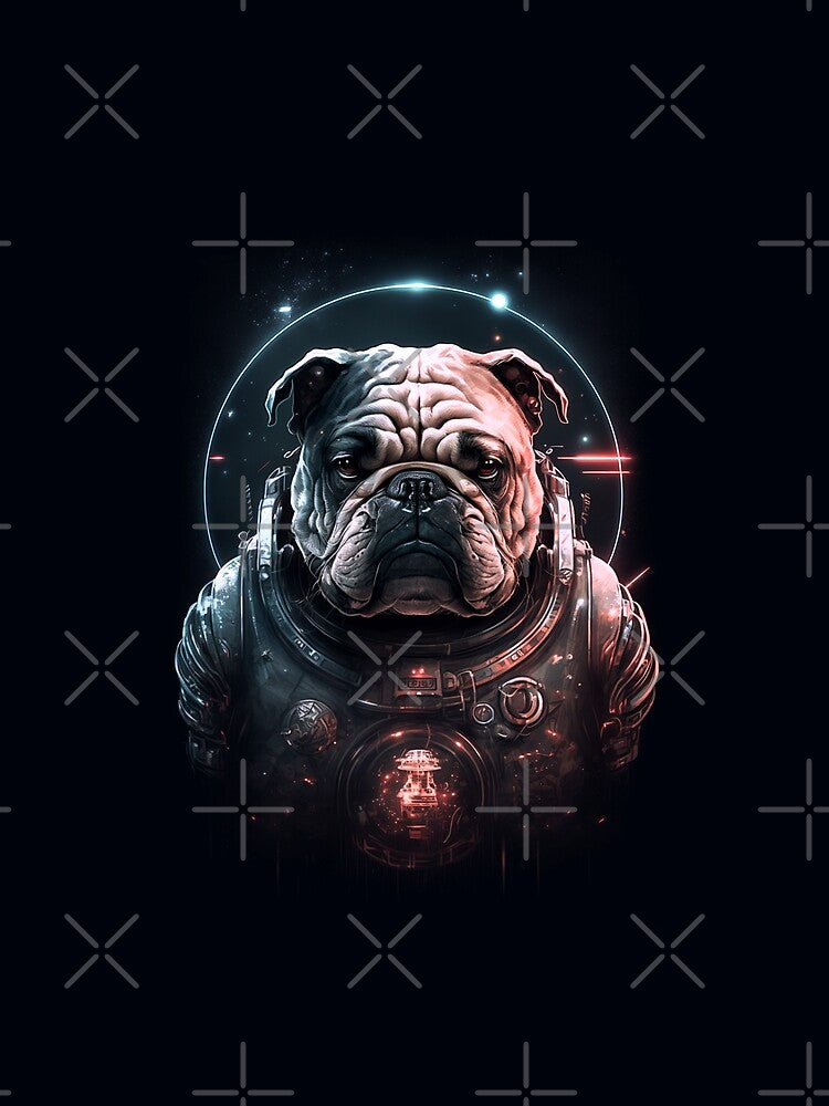 Bulldog Astronaut by Anderson Ferreira T-Shirts, Hoodie, Sweatshirt | BlankRebels.com (Image 2)