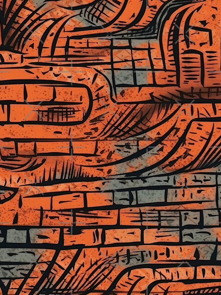 Grunge brick pattern graffiti postapocalyptic style by Dreamakerstudio T-Shirts, Hoodie, Sweatshirt (Image 2)