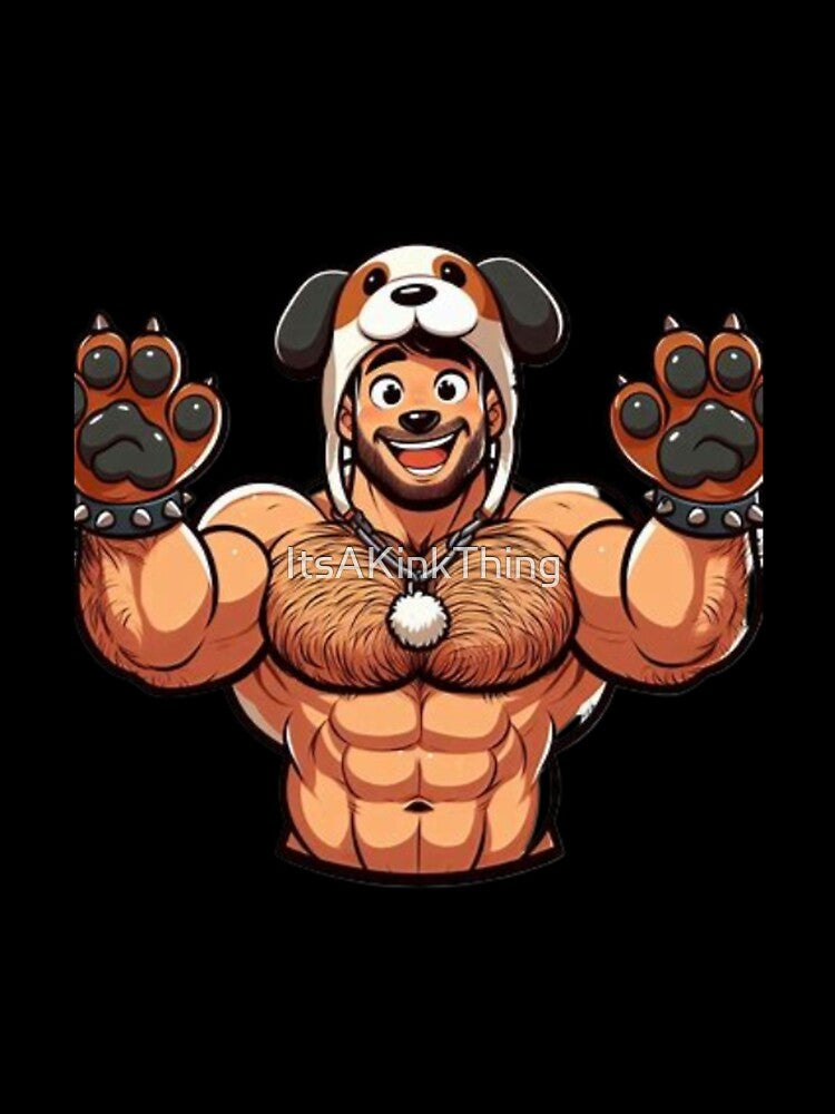 Daddy Bear Loves Pups LGBTQ Gay Bear Pride Graphic Design by ItsAKinkThing T-Shirts, Hoodie, Sweatshirt (Image 2)