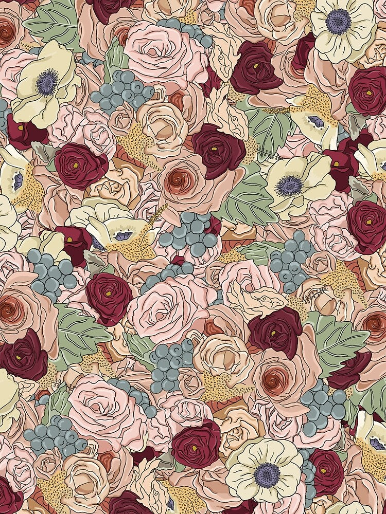 Floral pattern design by VichallanStudio T-Shirts, Hoodie, Sweatshirt | BlankRebels.com (Image 2)