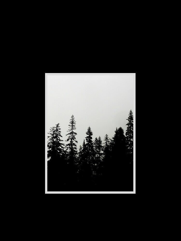 Natural Black Forest, Pine Forest, Forest Design, Dark forest t shirt by shellnot Hoodie, Sweatshirt (Image 2)