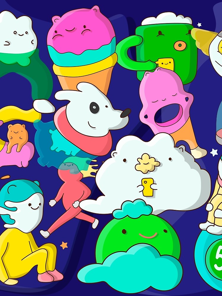 Poster Doodle cute monster. Funny characters. Cartoon hand drawn. by SUMA3000 T-Shirts, Hoodie, Sweatshirt (Image 2)