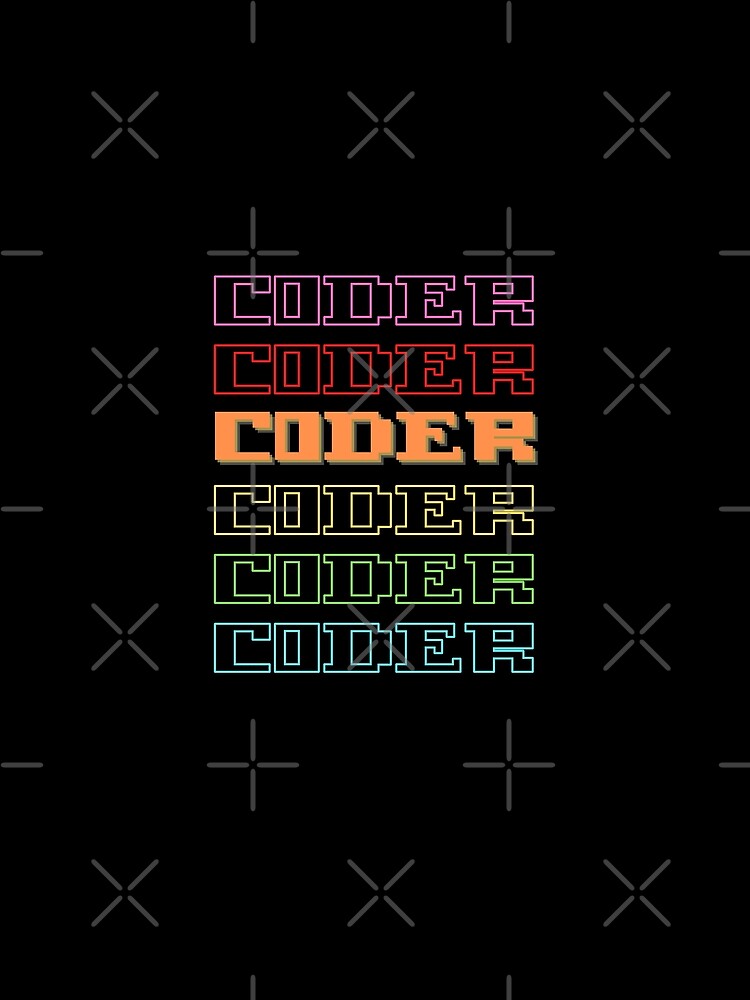 Coder Coder| Colorful Coding/Coder software engineer developer programmer geek coder STEM by brinikki T-Shirts,... (Image 2)