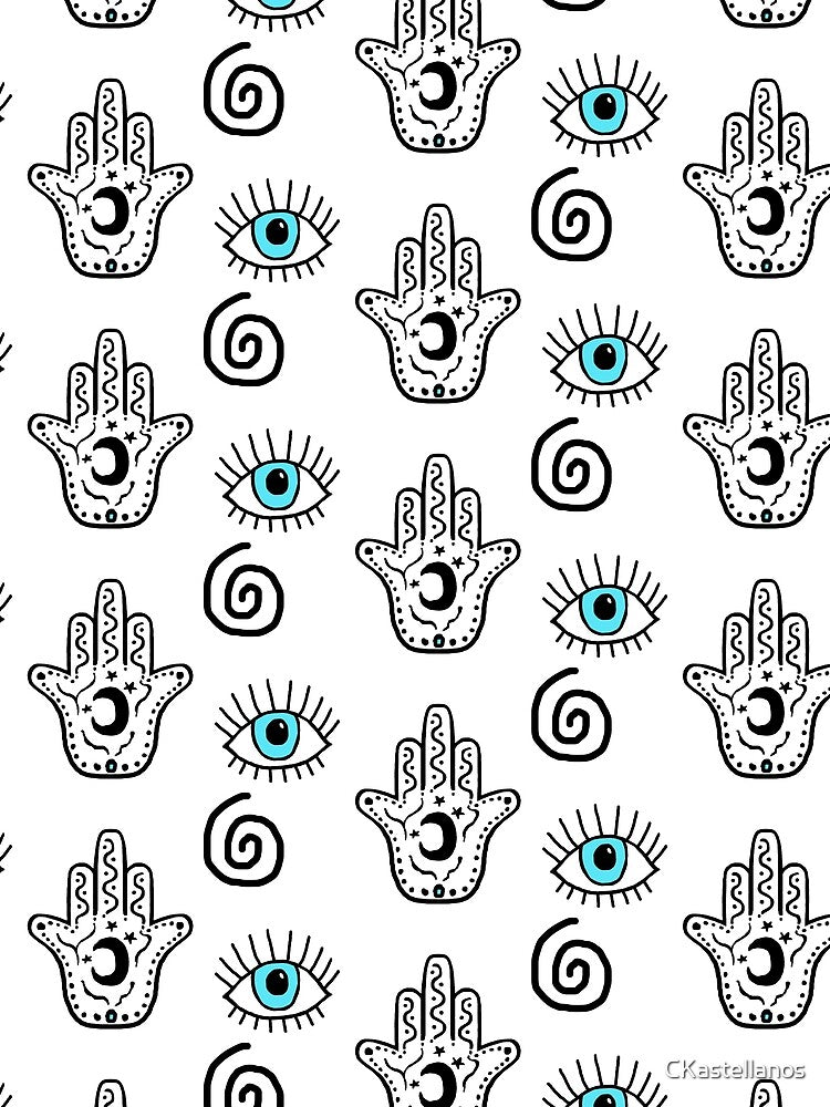 Evil Eye Hamsa Pattern by CKastellanos T-Shirts, Hoodie, Sweatshirt | BlankRebels.com (Image 2)