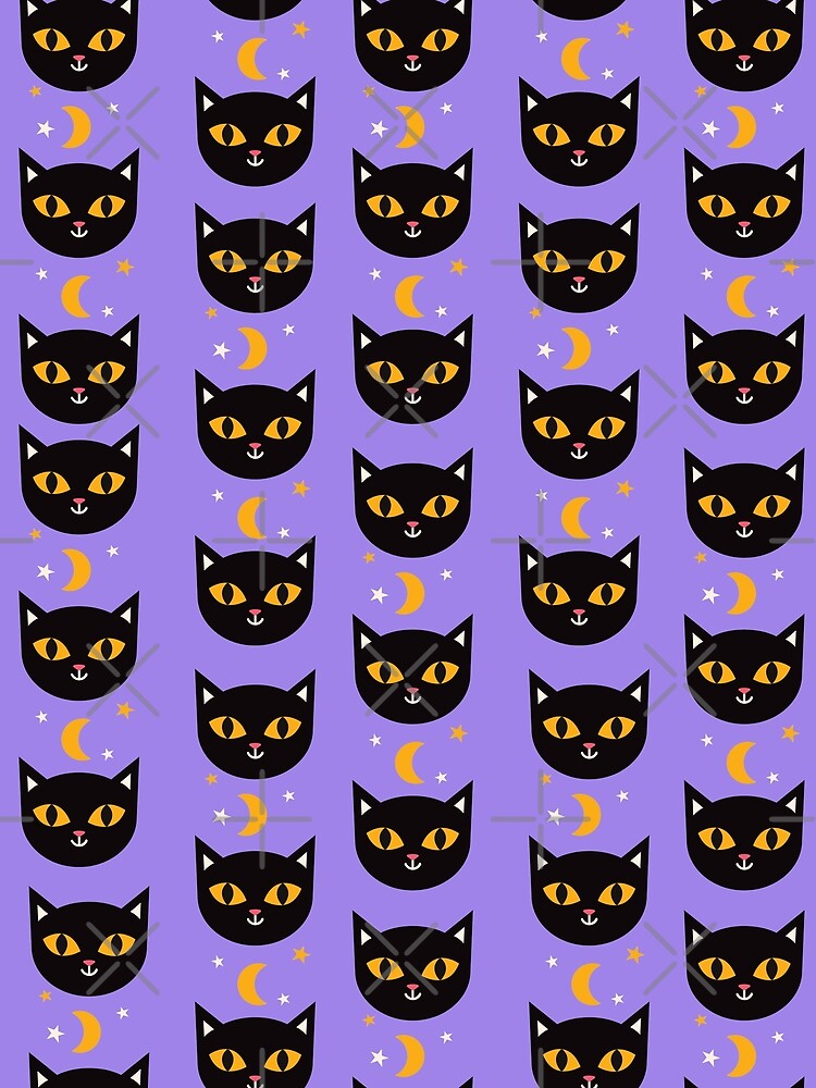 Halloween Black Cat Pattern by Mayziel T-Shirts, Hoodie, Sweatshirt | BlankRebels.com (Image 2)