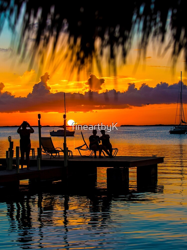 Key Largo Dock Sunset by fineartbyK T-Shirts, Hoodie, Sweatshirt | BlankRebels.com (Image 2)