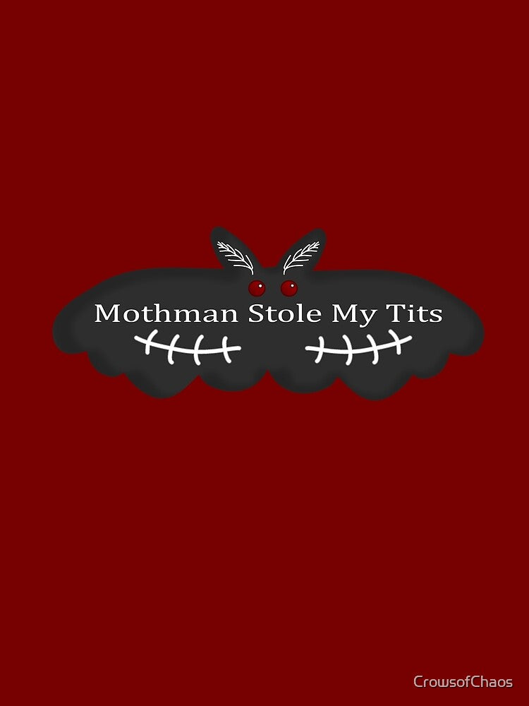 "Mothman Stole My T*ts" top surgery joke by CrowsofChaos