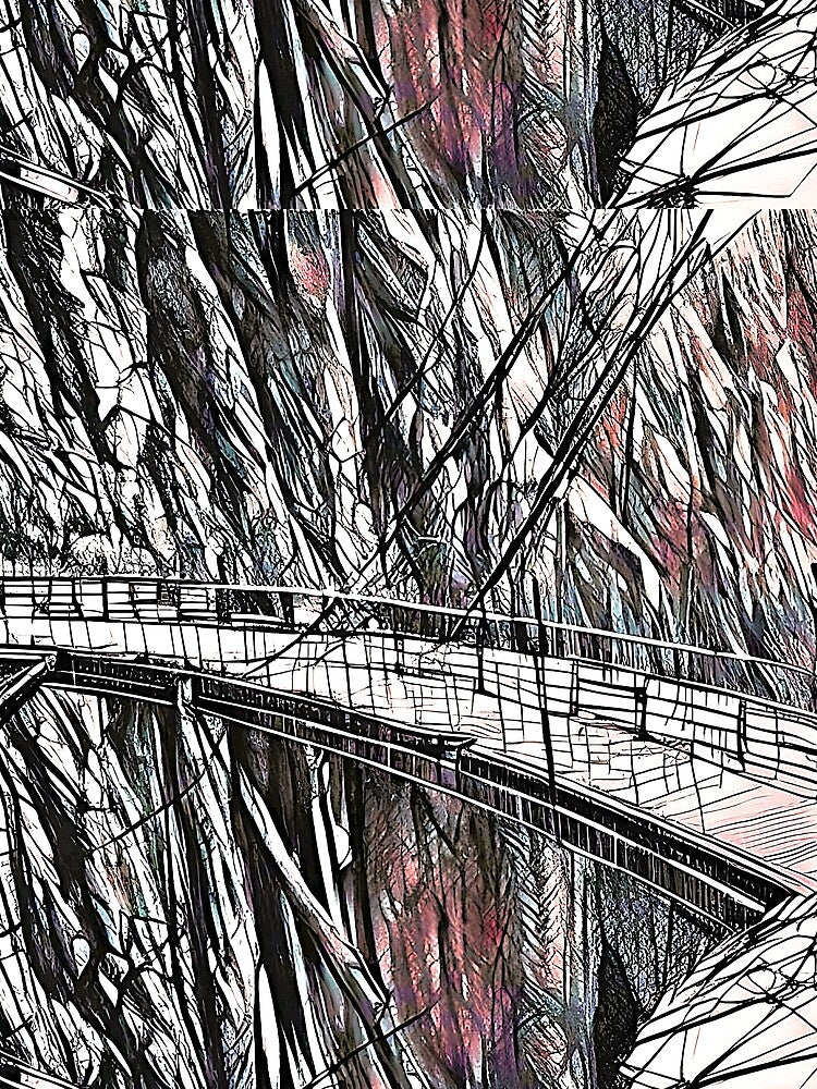 OLD BRIDGE IN ANIME STYLE by rawat401 T-Shirts, Hoodie, Sweatshirt | BlankRebels.com (Image 2)