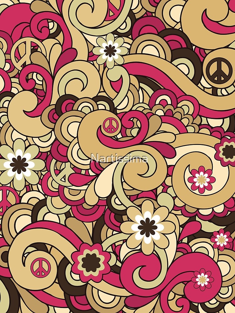 Vintage Hippie Swirl Pattern by Nartissima T-Shirts, Hoodie, Sweatshirt | BlankRebels.com (Image 2)