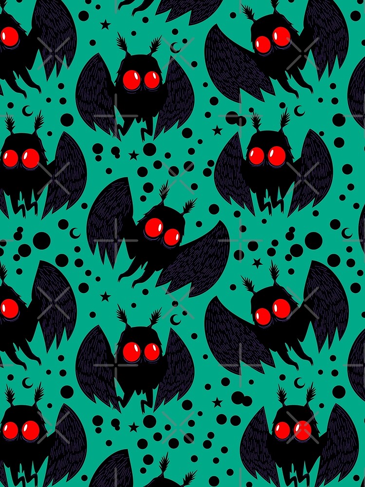 Mothman Green Night by Rich Hague T-Shirts, Hoodie, Sweatshirt | BlankRebels.com (Image 2)
