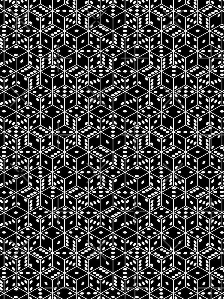 3D stacked dice black with white pips by B0red T-Shirts, Hoodie, Sweatshirt | BlankRebels.com (Image 2)