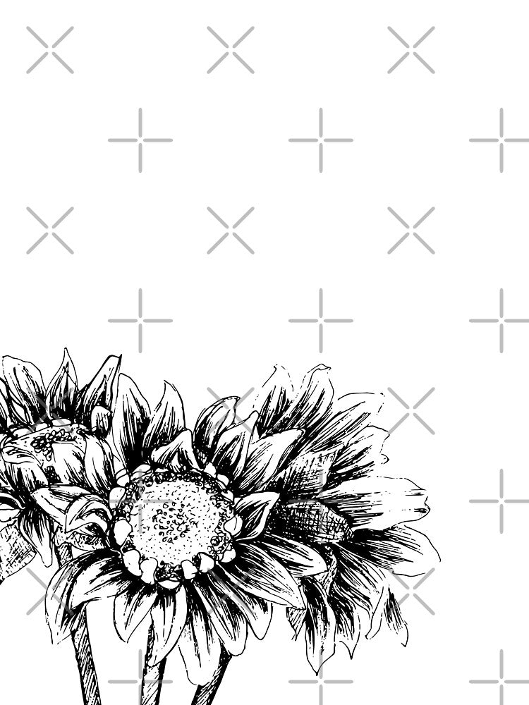 Sketch of Sunflowers by lissantee T-Shirts, Hoodie, Sweatshirt | BlankRebels.com (Image 2)