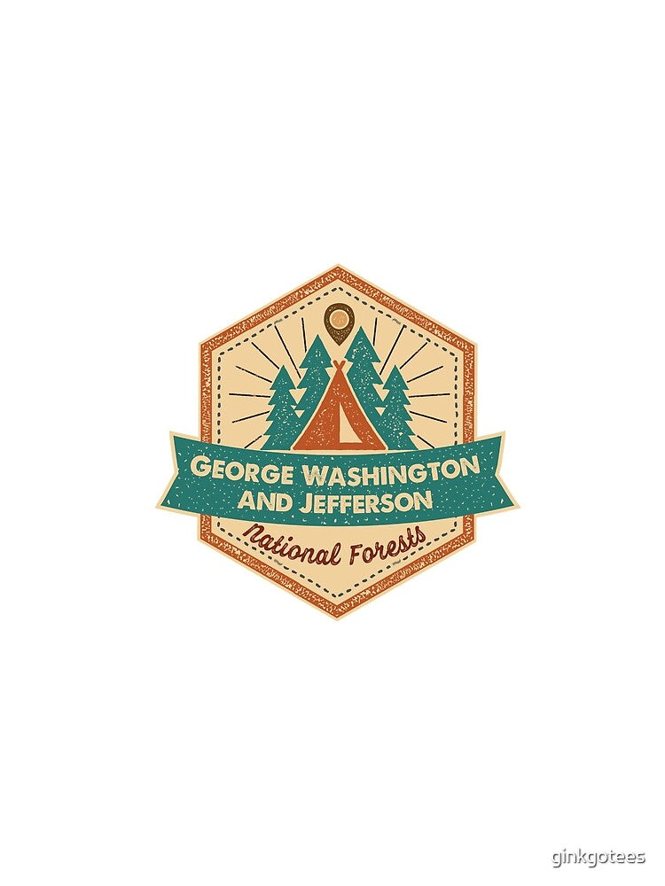 George Washington and Jefferson National Forests Shirts, Stickers and Mugs (RRR) by ginkgotees Hoodie, Sweatshirt (Image 2)
