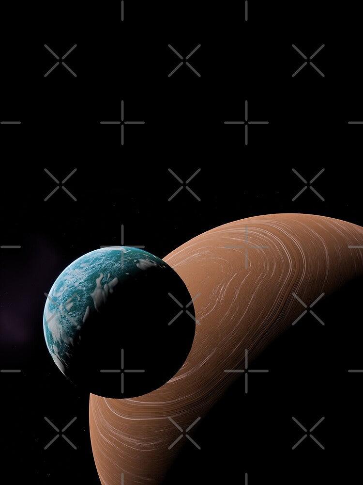 Glacier and Gas Giant Planet Render by Crimson Leaf T-Shirts, Hoodie, Sweatshirt | BlankRebels.com (Image 2)