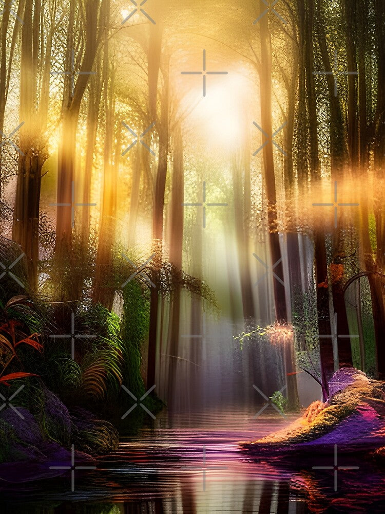 Fantasy Forest Magical River by druidwolfart T-Shirts, Hoodie, Sweatshirt | BlankRebels.com (Image 2)