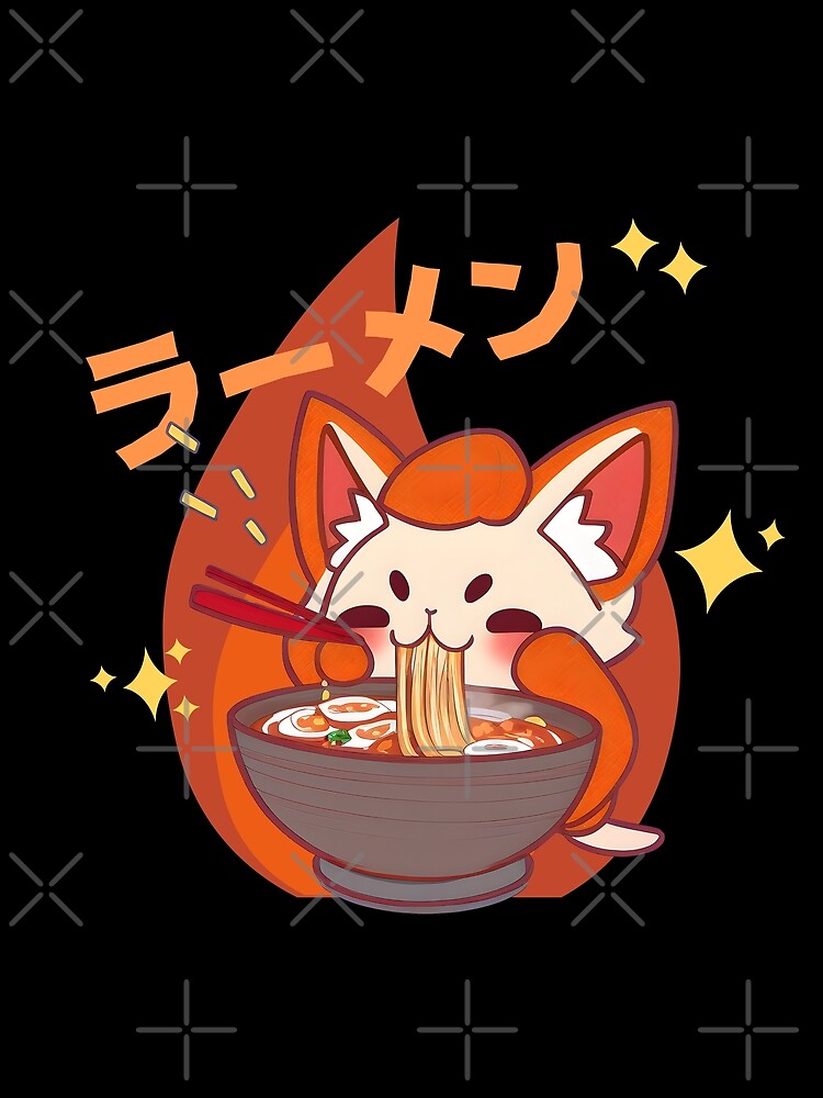 Kawaii Ramen Fox: Cute Japanese Noodle Art by Shegohi T-Shirts, Hoodie, Sweatshirt | BlankRebels.com (Image 2)