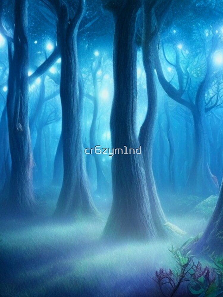 Magic forest in blue by cr6zym1nd T-Shirts, Hoodie, Sweatshirt | BlankRebels.com (Image 2)