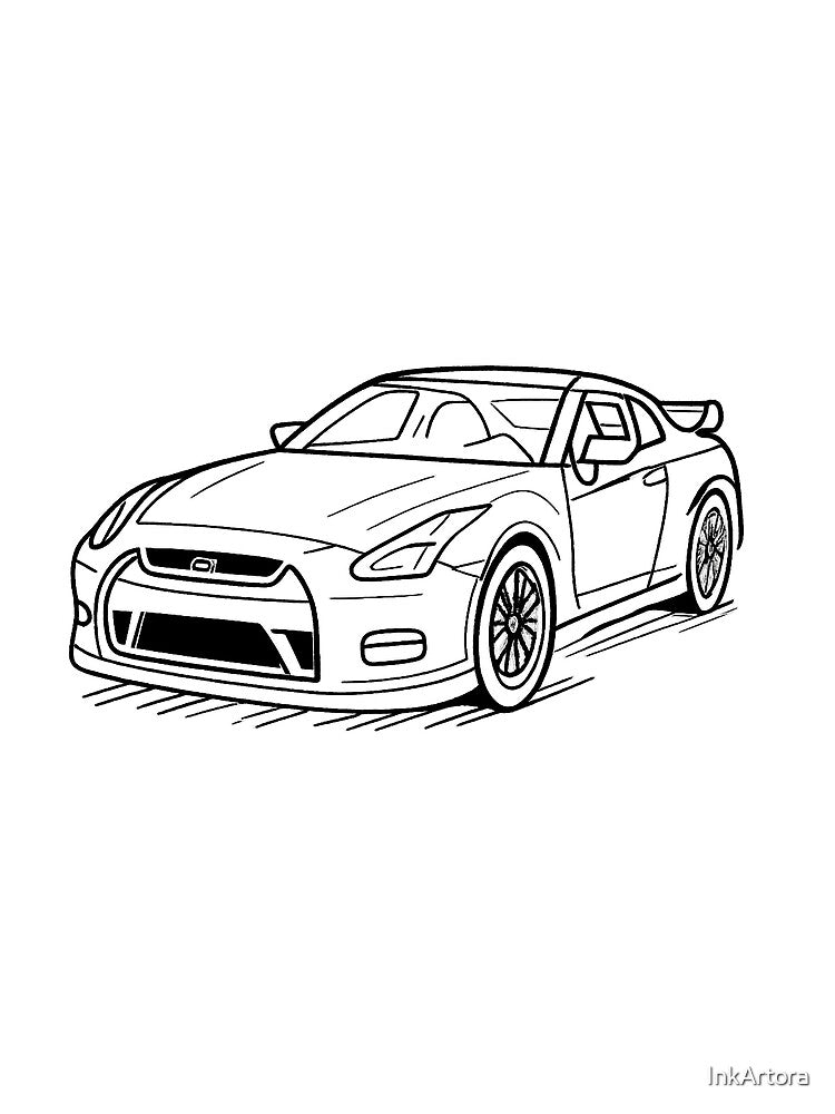 Ghibli-style Nissan GTR by InkArtora T-Shirts, Hoodie, Sweatshirt | BlankRebels.com (Image 2)