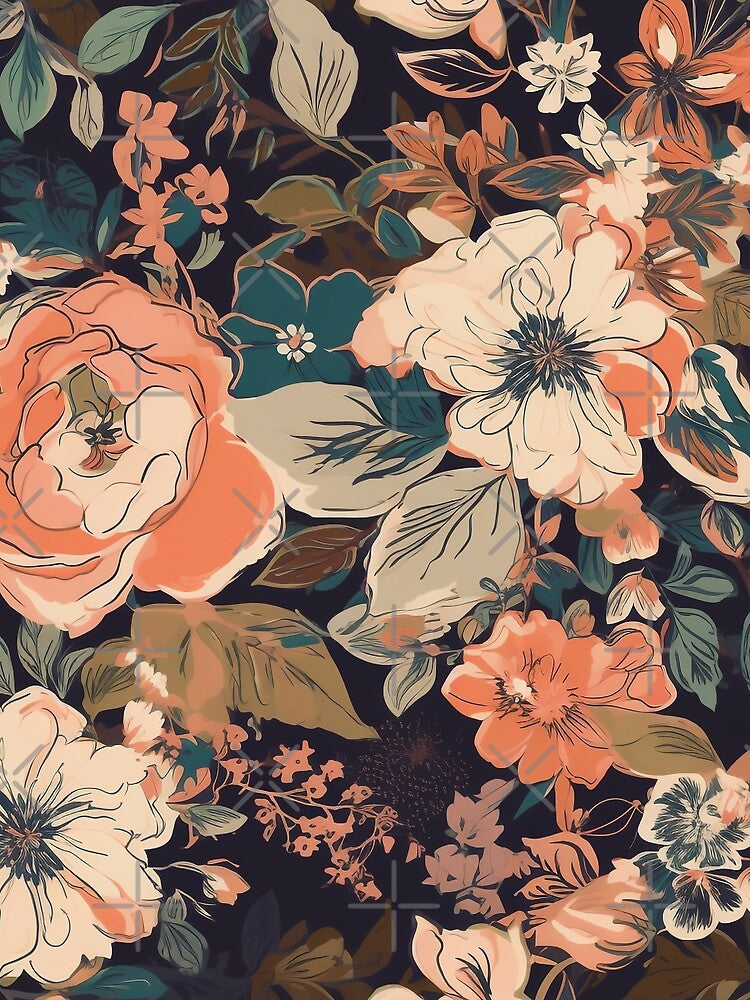 Floral Summer Big Flower Pattern Mixed Florals Pretty Flowers High Contrast Flowers Home Decor by EmilyFNM3D... (Image 2)