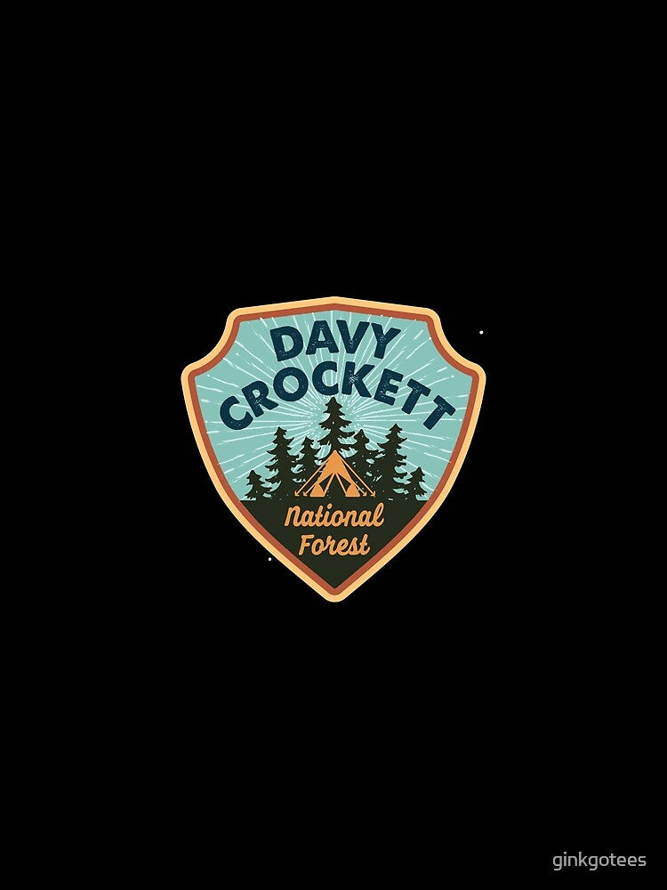Davy Crockett National Forest shirt, sticker, gift (III) by ginkgotees Hoodie, Sweatshirt | BlankRebels.com (Image 2)