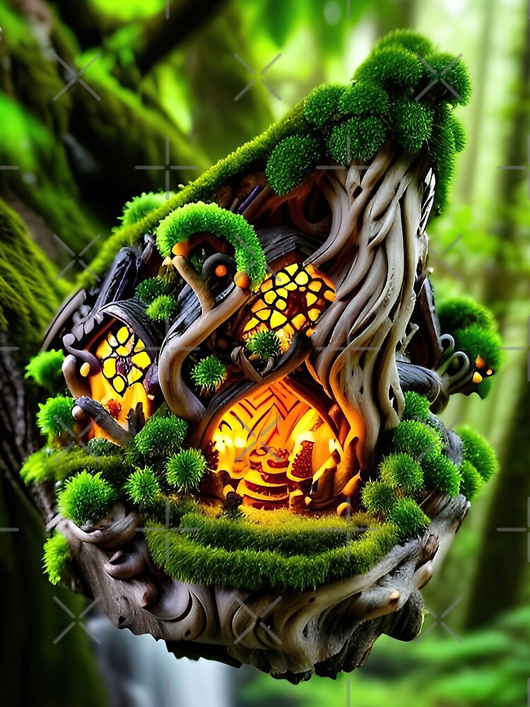 A beautiful lush Fairycore forest with dense growth by PixieDustAIArt T-Shirts, Hoodie, Sweatshirt (Image 2)