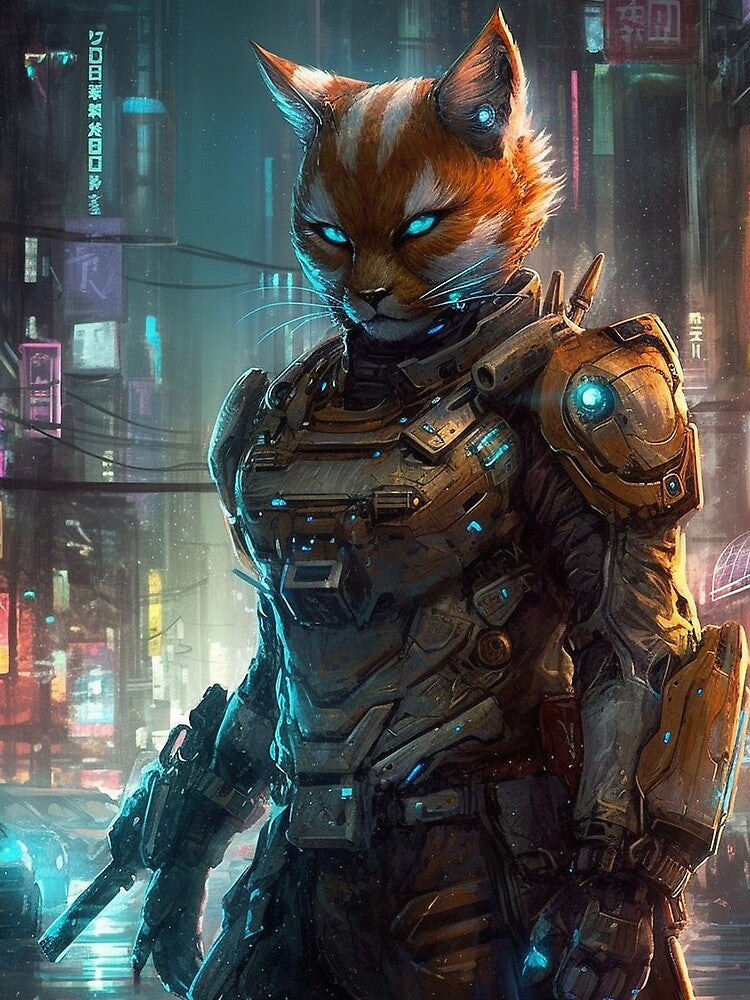 Cyberpunk Felines #CACA2ADD6 by nixlim