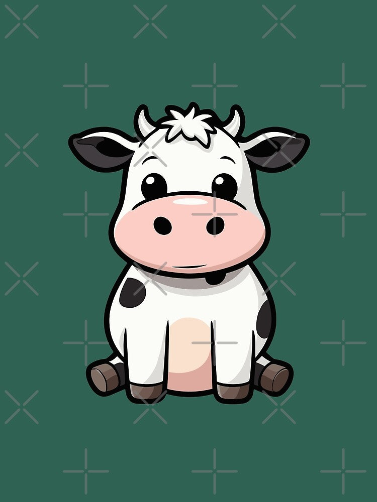 Farm Animal Cute Cow by saloui T-Shirts, Hoodie, Sweatshirt | BlankRebels.com (Image 2)