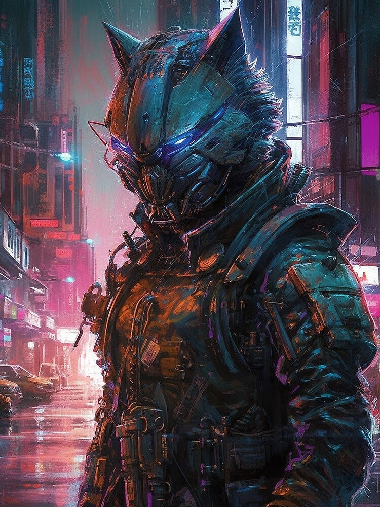 Cyberpunk Felines #19C5B5755 by nixlim T-Shirts, Hoodie, Sweatshirt | BlankRebels.com (Image 2)