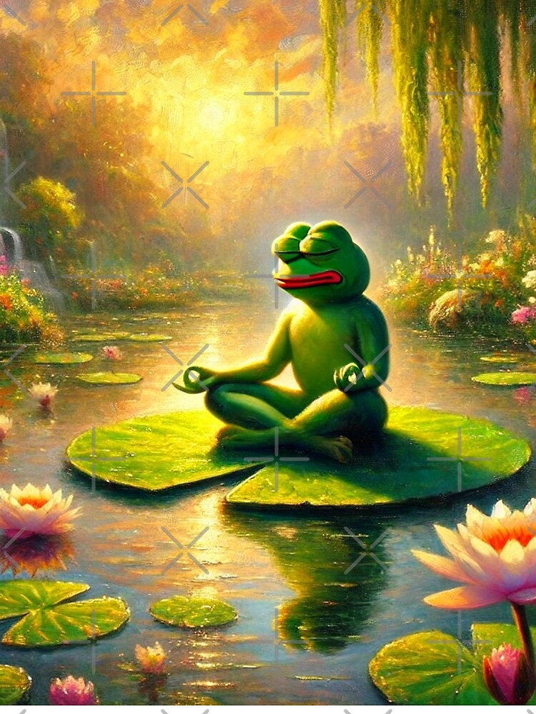 Pepe the crypto meme - Zen Mode Unlocked by DigitaledbyTailor T-Shirts, Hoodie, Sweatshirt | BlankRebels.com (Image 2)