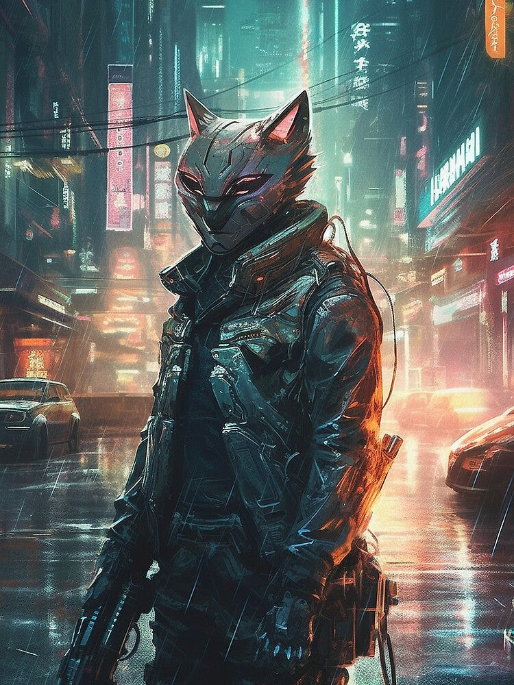 Cyberpunk Felines #8685C7B06 by nixlim T-Shirts, Hoodie, Sweatshirt | BlankRebels.com (Image 2)