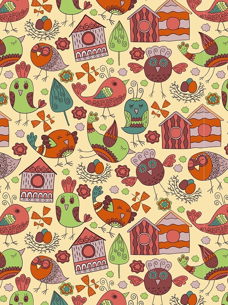 Abstract colorful hand drawn floral pattern design by Somberlain T-Shirts, Hoodie, Sweatshirt | BlankRebels.com (Image 2)