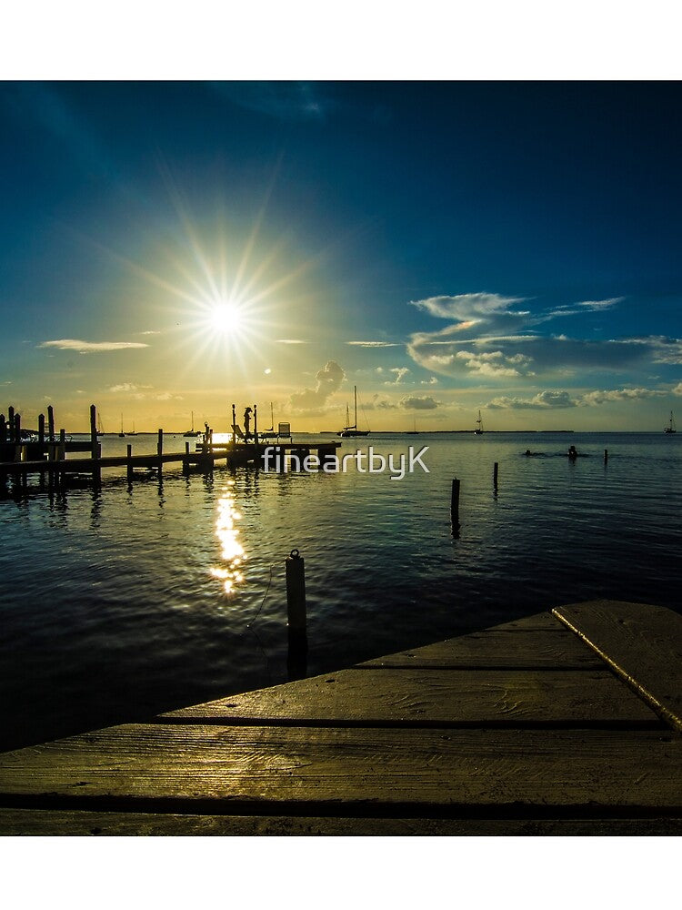 key largo on dock sunset by fineartbyK T-Shirts, Hoodie, Sweatshirt | BlankRebels.com (Image 2)