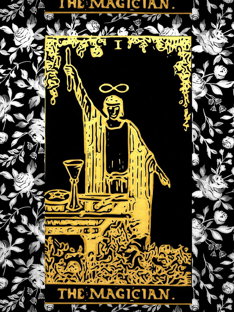 Floral Tarot Print - The Magician by Annalee Beer T-Shirts, Hoodie, Sweatshirt | BlankRebels.com (Image 2)