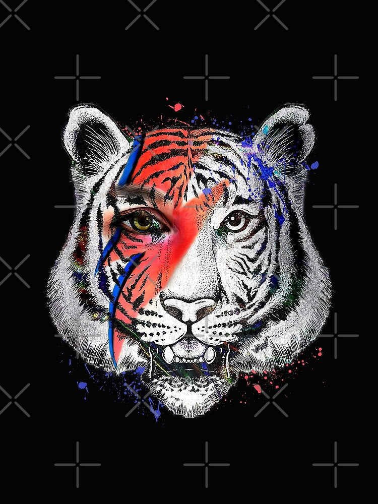 Tiger David Bowie Style by RedPurple-Tees Hoodie, Sweatshirt | BlankRebels.com (Image 2)