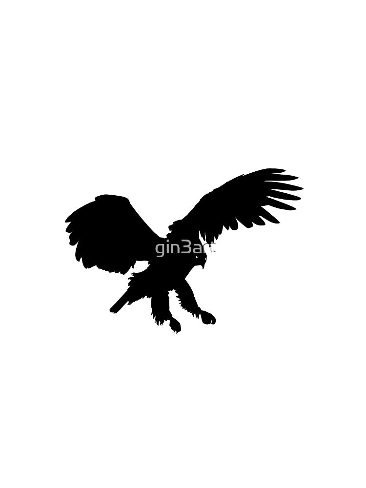 Eagle Black Silhouette Pet Animal Cool Style by gin3art T-Shirts, Hoodie, Sweatshirt | BlankRebels.com (Image 2)